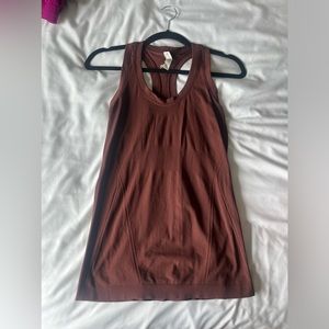 Athleta tank top pretty mauve brown